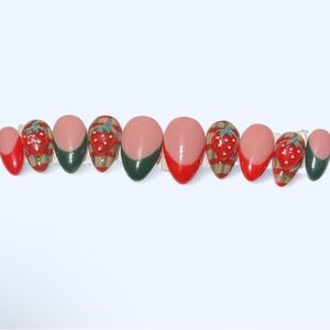 Strawberry Nail Art Press-Ons